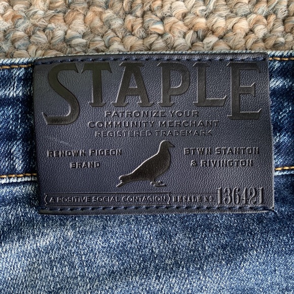 Jeff Staple Embroidered Jeans - Picture 6 of 8